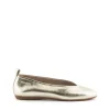 Bailarina basic piel metalizada platino | WONDERS Clearance