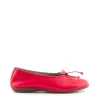 Bailarina cordón piel rojo | WONDERS Discount