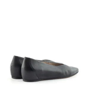 Bailarina cuña piel negro | WONDERS Best