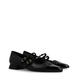 Bailarina hebillas piel negro | LODI LOVE Clearance