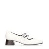 Bailarina retro piel efecto charol blanco | JONI Sale
