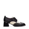 Blucher picados combi piel negro | HISPANITAS Sale