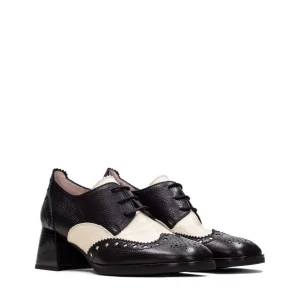 Blucher picados combi piel negro | HISPANITAS Sale