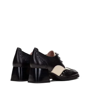 Blucher picados combi piel negro | HISPANITAS Sale