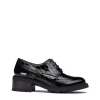Blucher picados piel charol coco negro | WONDERS Discount
