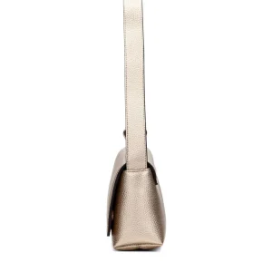 Bolso baguette abalorios piel metalizada cava | HISPANITAS Online