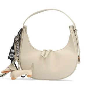 Bolso baguette multi charm piel beige | MADE IN ITALY Discount