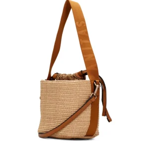 Bolso bucket rafia piel cuero | HISPANITAS Outlet