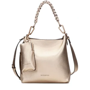 Bolso tote maxi piel metalizada cava | HISPANITAS Online