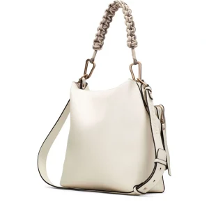 Bolso tote maxi piel off white | HISPANITAS New