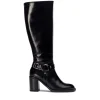Bota alta anilla piel negro | WONDERS Hot