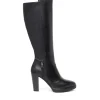 Bota alta cremallera piel negro | NEROGIARDINI Outlet