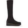 Bota alta tejido elástico negro | WEEKEND Hot