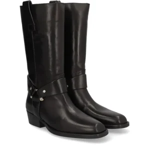 Bota anilla piel negro | ALPE Fashion