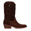 Bota campera 3/4 ante marrón | DAKOTA BOOTS Fashion