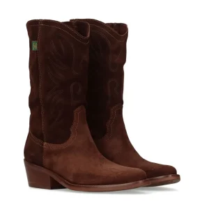 Bota campera 3/4 ante marrón | DAKOTA BOOTS Fashion