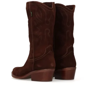 Bota campera 3/4 ante marrón | DAKOTA BOOTS Fashion