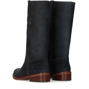 Bota campera plana ante azul marino | DAKOTA BOOTS Online