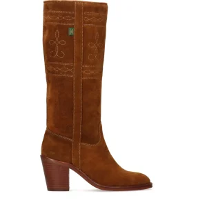 Bota campera tacón ante capuccino | DAKOTA BOOTS New