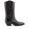 Bota cowboy 3/4 piel negro | ALPE Clearance
