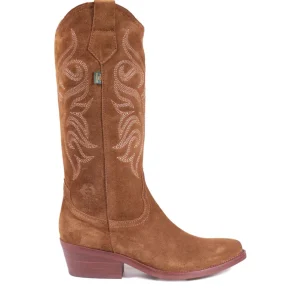 Bota cowboy bordados ante capuccino | DAKOTA BOOTS Fashion