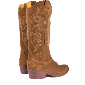 Bota cowboy bordados ante capuccino | DAKOTA BOOTS Fashion