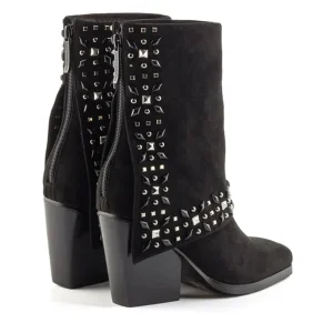 Bota cowboy solapa tachas negro | NOA HARMON New