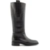 Bota plana piel negro | ALPE Clearance