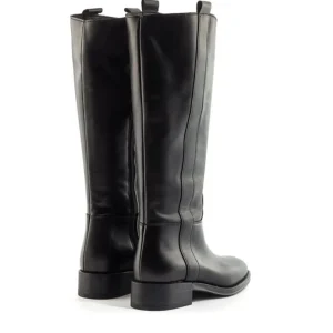 Bota plana piel negro | ALPE Clearance