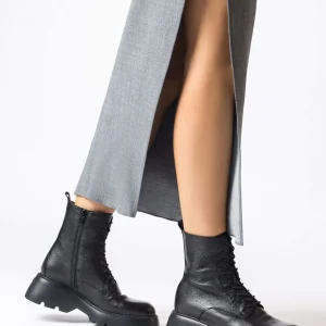 Botín combat piel negro | WONDERS Sale