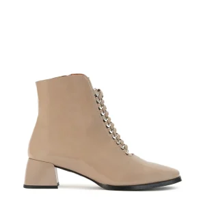 Botín cordones charol taupe | DANSI Clearance