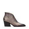 Botín cowboy piel metalizada acero | HISPANITAS Hot