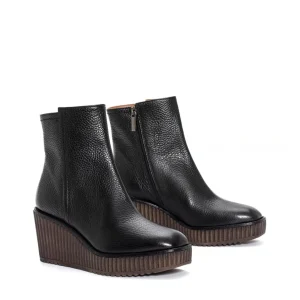 Botín cuña piel negro | PONS QUINTANA Discount