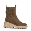 Botín piso track ante taupe | WONDERS Outlet