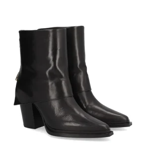 Botín solapa piel negro | ALPE Discount