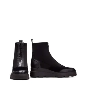 Botín sport combi negro plataforma | HISPANITAS New