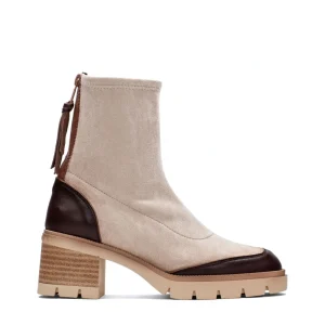 Botín sport cremallera tejido beige | HISPANITAS Clearance