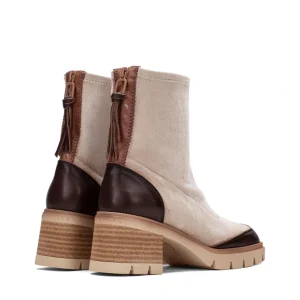 Botín sport cremallera tejido beige | HISPANITAS Clearance