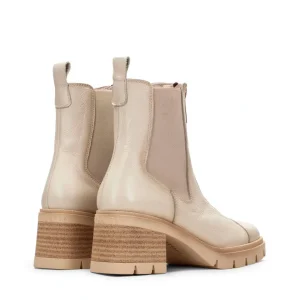 Botín sport elásticos piel beige | HISPANITAS New