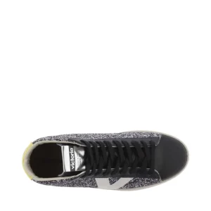 Deportivo botín glitter plomo | VICTORIA Fashion