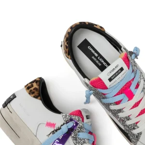 Deportivo SK8 DELUXE glitter plata | CRIME LONDON Sale