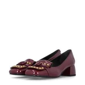 Mocasín retro piel charol burdeos | BRUNO PREMI Clearance