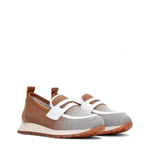 Mocasín sport rejilla piel combi cuero | HISPANITAS New