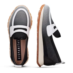 Mocasín sport rejilla piel combi negro | HISPANITAS Discount