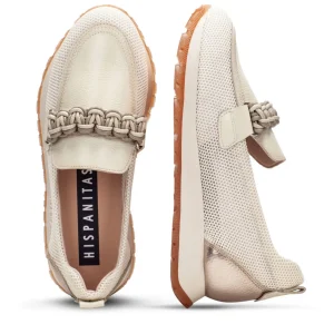Mocasín sport rejilla piel beige | HISPANITAS Best