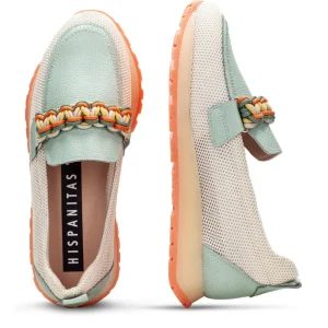 Mocasín sport rejilla piel combi verde | HISPANITAS Clearance