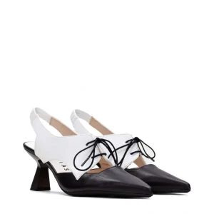Salón cordones piel combi negro | HISPANITAS Sale
