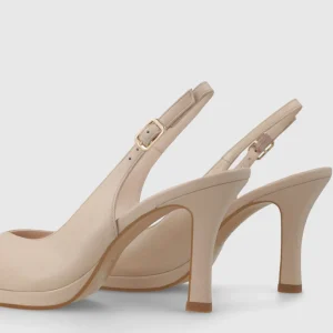 Salón destalonado plataforma piel nude | LODI Fashion