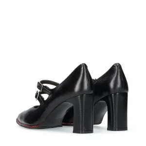 Salón Mary Jane piel negro | JONI Hot