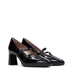 Salón sport hebillas piel charol negro | HISPANITAS Sale